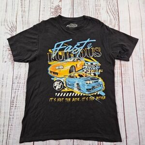 Fast & Furious It's the Rider Black Short Sleeve Cotton T-Shirt Men's L